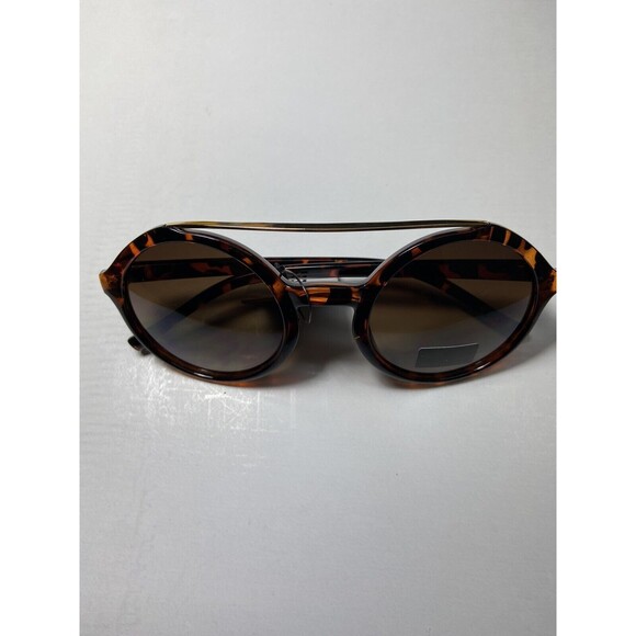 Retro Rewind  Womens Tortoise Gold Round Plastic Frames with Brown Lens NWT - Picture 8 of 8